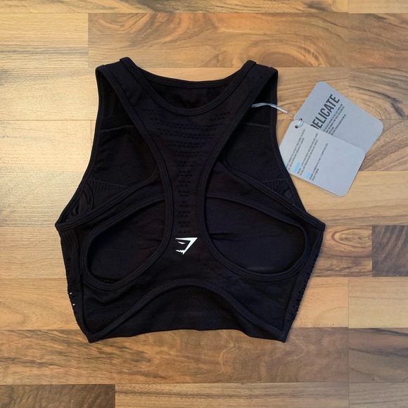 ✨Host Pick✨New Gymshark Flawless Knit Sports Bra - Black - Picture 5 of 8